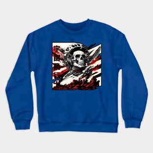 SpaceMan Skull scifi cosmic astronaut gift Crewneck Sweatshirt